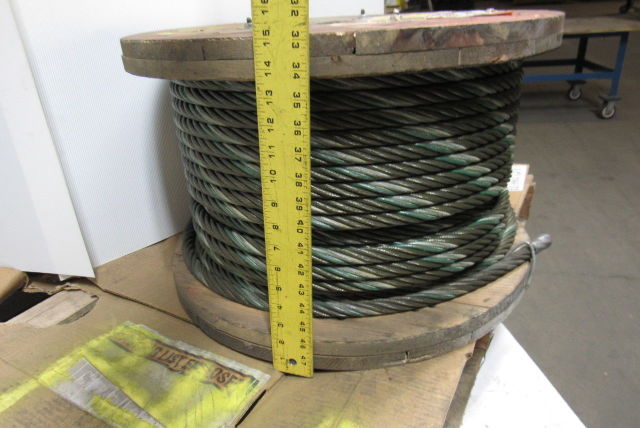 100921 3 4 wire rope steel cable 6x36 const aprox 350 bulk sling choker winch line 2 »
