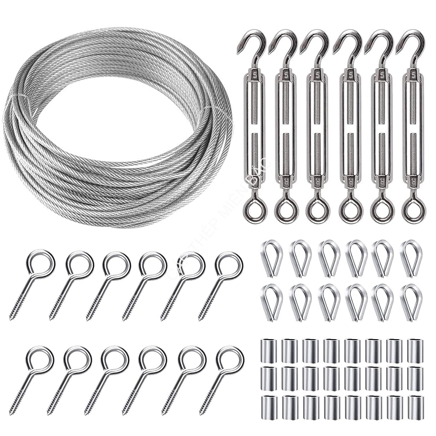 Dây cáp thép lụa 3mm dây cáp thép lụa 3mm ₫1,000 <ul> <li><strong>Đường kính</strong>: 3mm</li> <li><strong>Chất liệu</strong>: Thép carbon hoặc thép không gỉ</li> <li><strong>Số lượng sợi</strong>: Thường từ 6 đến 19 sợi, tùy thuộc vào loại cáp</li> <li><strong>Tải trọng tối đa</strong>: Có khả năng chịu tải từ 200kg đến 500kg, tùy thuộc vào cấu trúc và chất liệu</li> </ul> cáp lụa 3mm