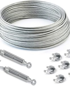 Cáp lụa 4mm cáp lụa 4mm ₫1,000 <strong>Cáp lụa 4mm</strong> được làm từ các sợi thép không gỉ hoặc thép carbon, giúp tăng cường độ bền và khả năng chống ăn mòn. Đặc điểm này cho phép cáp có khả năng chịu tải lớn và chống lại các tác động từ môi trường như độ ẩm, nhiệt độ cao, và hóa chất, kéo dài tuổi thọ sản phẩm. cáp lụa 4mm